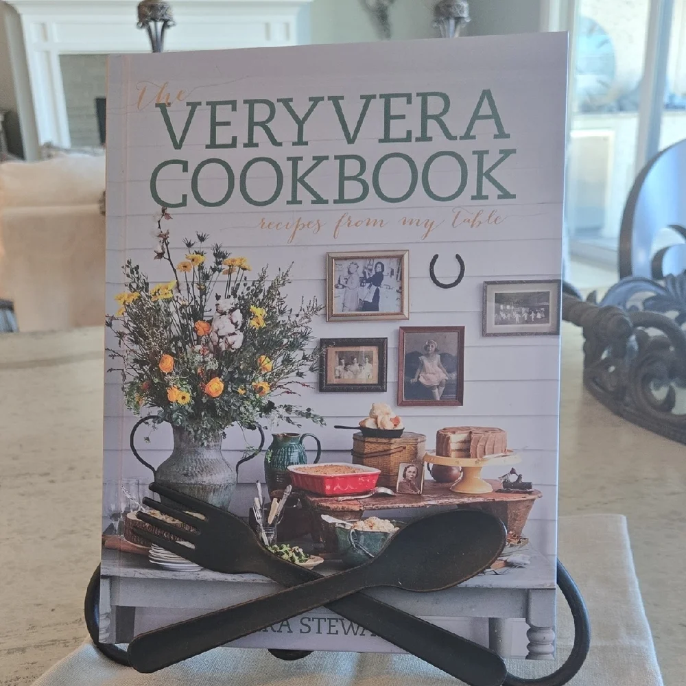 Signed VeryVera Cookbook and Stand/Inscribed Edition.